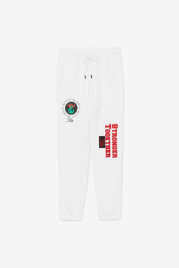 Fila Jogger Nohavice Damske Biele - Rhys French Terry Vypredaj - Slovakia 60235-IJSF